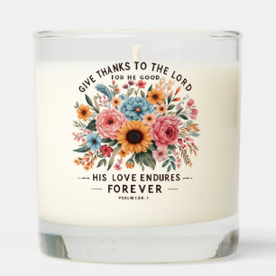 Inspirational Christian Bible Verse Scented Candle