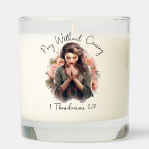 Inspirational Christian Bible Verse Scented Candle