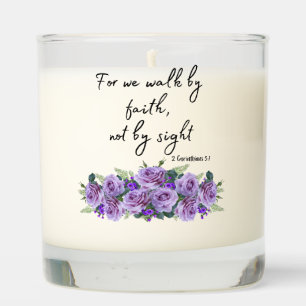 Inspirational Christian Bible Verse Scented Candle