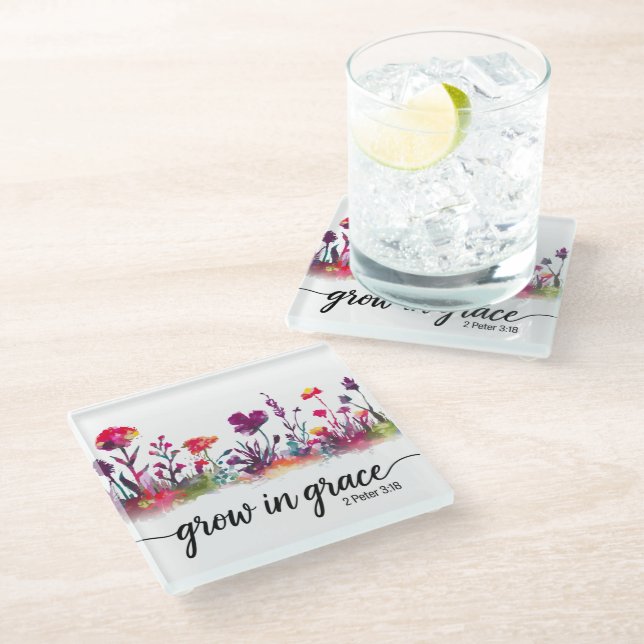  Inspirational Christian Bible Verse /Scripture Glass Coaster (Angled)