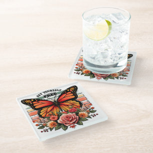 Inspirational Christian Bible Verse///Scripture Glass Coaster