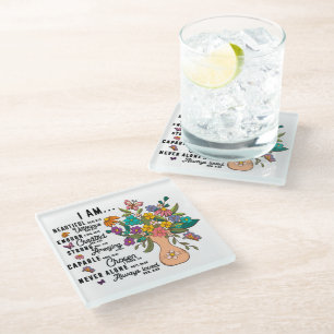 Inspirational Christian Bible Verse///Scripture Glass Coaster