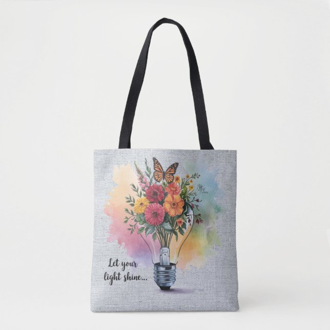 Inspirational Christian Bible Verse /Scripture Tote Bag (Front)