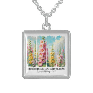Inspirational Christian Bible Verse Sterling Silver Necklace