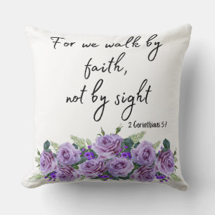 Inspirational Christian Bible Verse Throw Pillow