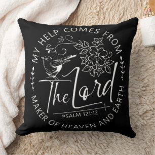 Inspirational Christian Bible Verse Throw Pillow