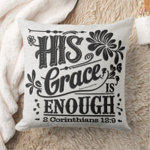 Inspirational Christian Bible Verse Throw Pillow