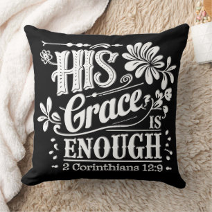 Inspirational Christian Bible Verse Throw Pillow