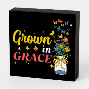 Inspirational Christian Bible Verse Wooden Box Sign