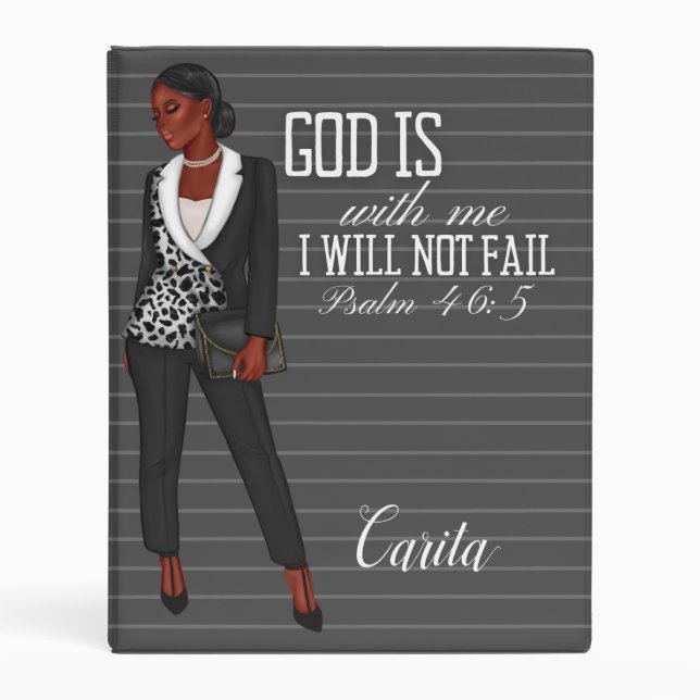 Inspirational Christian Binder For Black Women (Front)