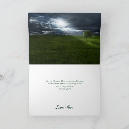 Inspirational Christian blessing  Card