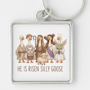  inspirational Christian Easter He I s Risen Verse Keychain