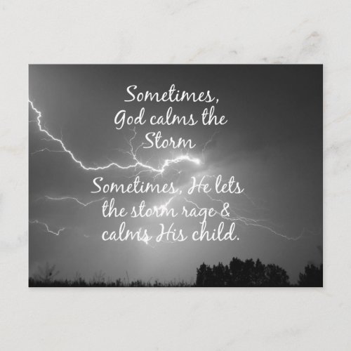 Inspirational Christian Encouragement God Quote Postcard