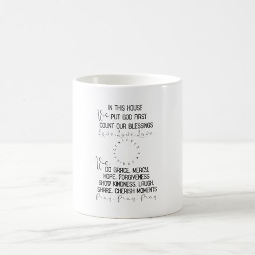 Inspirational Christian Family Quote Coffee Mug