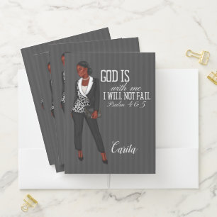 Inspirational Christian Folder For Black Women
