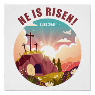 Inspirational Christian Passover Easter Jesus Poster