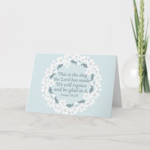 Inspirational Christian Psalm 11824 Rejoice Card