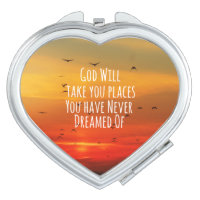 Inspirational Christian Quote: God Will Mirror For Makeup