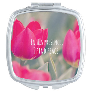 Inspirational Christian Quote God's Peace Mirror For Makeup
