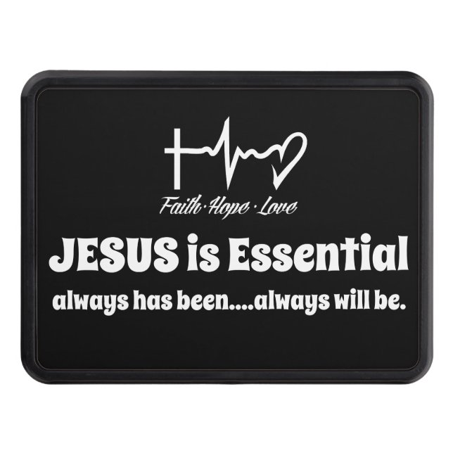 Inspirational Christian Quote Hitch Cover (Front)