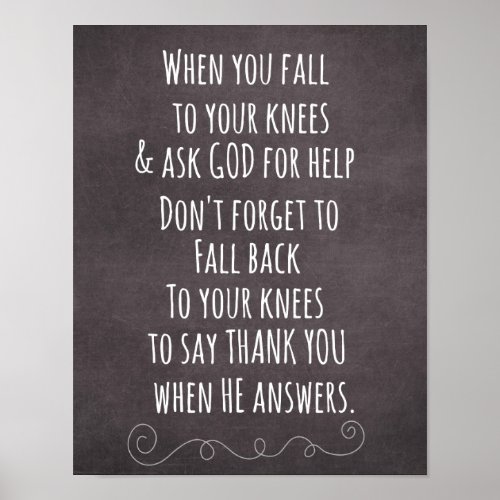 Inspirational Christian Quote Message Poster