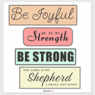 Inspirational Christian Quotes Sticker