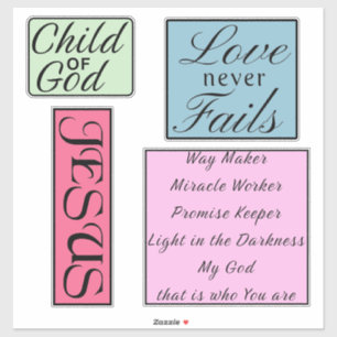 Inspirational Christian Quotes Sticker