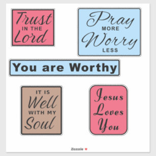 Inspirational Christian Quotes Sticker