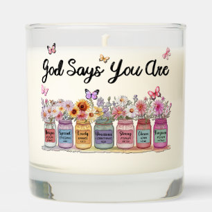 Inspirational Christian Saying Scented Candle