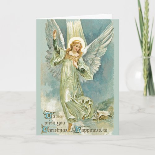 Inspirational Christmas Angel Holiday Card