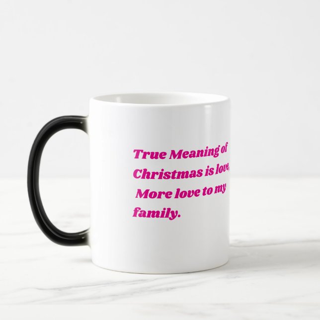 Inspirational Christmas Quote  Color Morph Mug (Left)