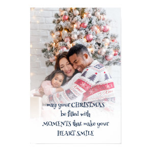 Inspirational Christmas Quote Photo Overlay  Poster