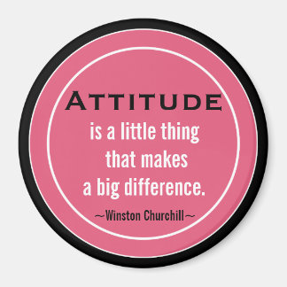 Inspirational Churchill  Quote Magnet