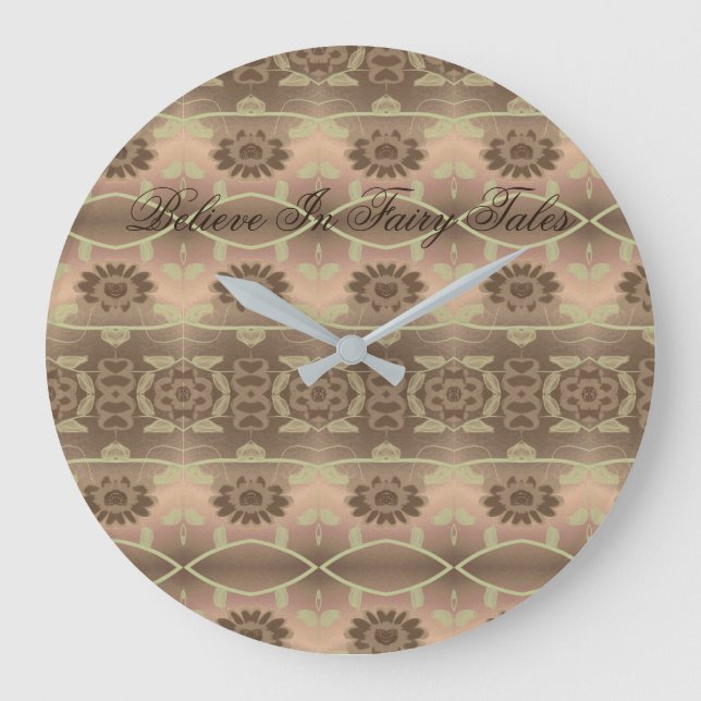 Inspirational Clock Believe In Fairy Tales (Front)