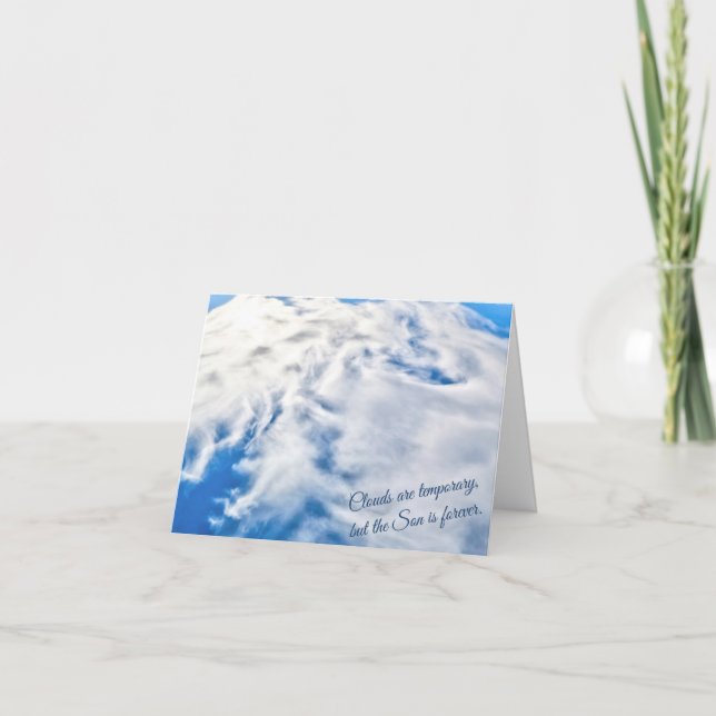 Inspirational Clouds--Son is Forever Card (Front)