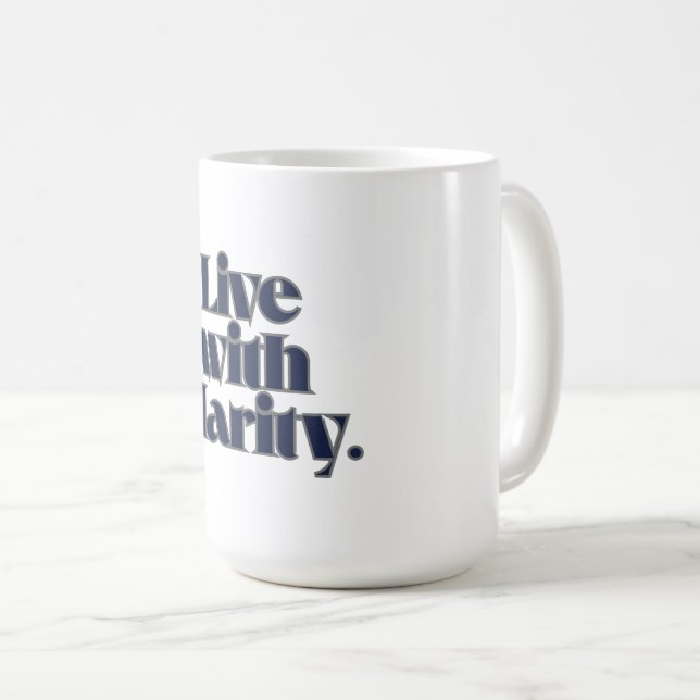 Inspirational Coffee Mug – Modern Minimalist (Front Right)