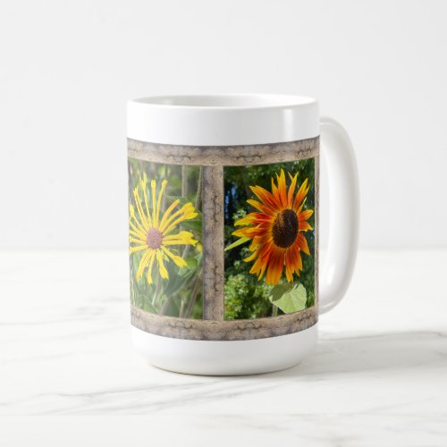 Inspirational Coffee Mug with Sunflowers