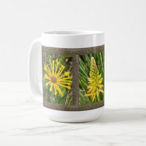 Inspirational Coffee Mug with Yellow Flowers