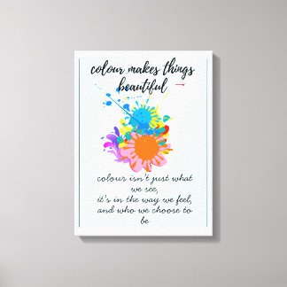 Inspirational colorful decor print 