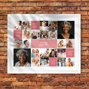 Inspirational Comfort Custom Text 22-Photo Collage Poster