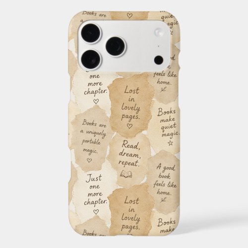 Inspirational Cream Books Magic   iPhone 17 Pro Max Case
