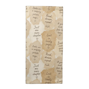 Inspirational Cream Books Magic   Cloth Napkin