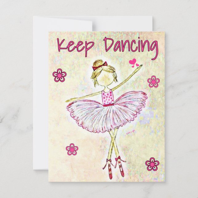 Inspirational dancer Ballet Card Personalize it (Front)