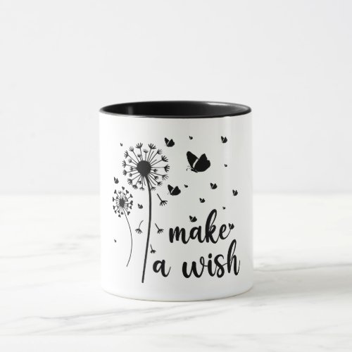 Inspirational Dandelion Make A Wish Mug