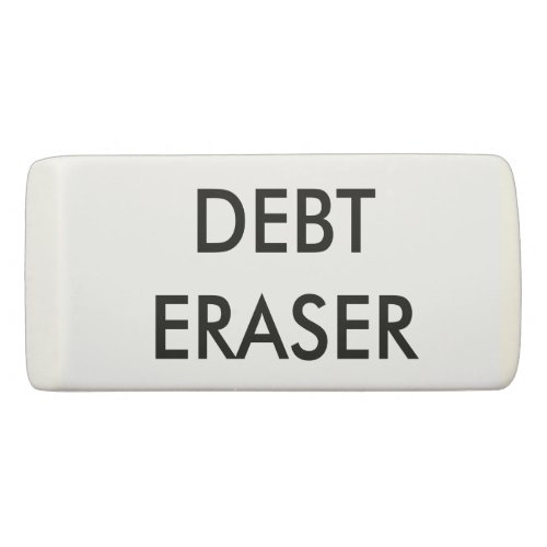 Inspirational Debt Eraser Typography Motivational