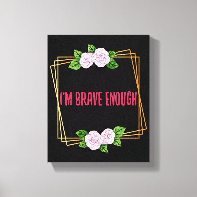 Inspirational design for life and success canvas print (Front)