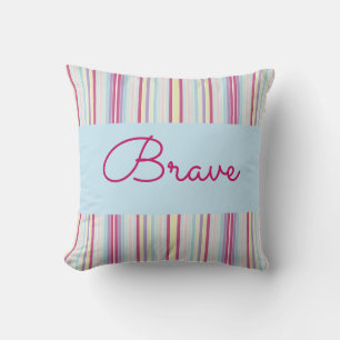 Inspirational Design With Stripes Throw Pillow