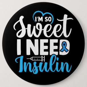 Inspirational Diabetes Awareness/Support Button