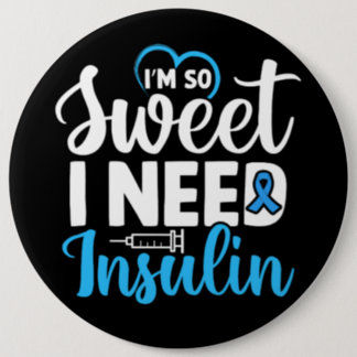 Inspirational Diabetes Awareness/Support Button