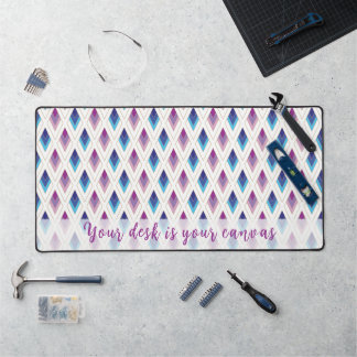 Inspirational Diamond Pattern Desk Mat